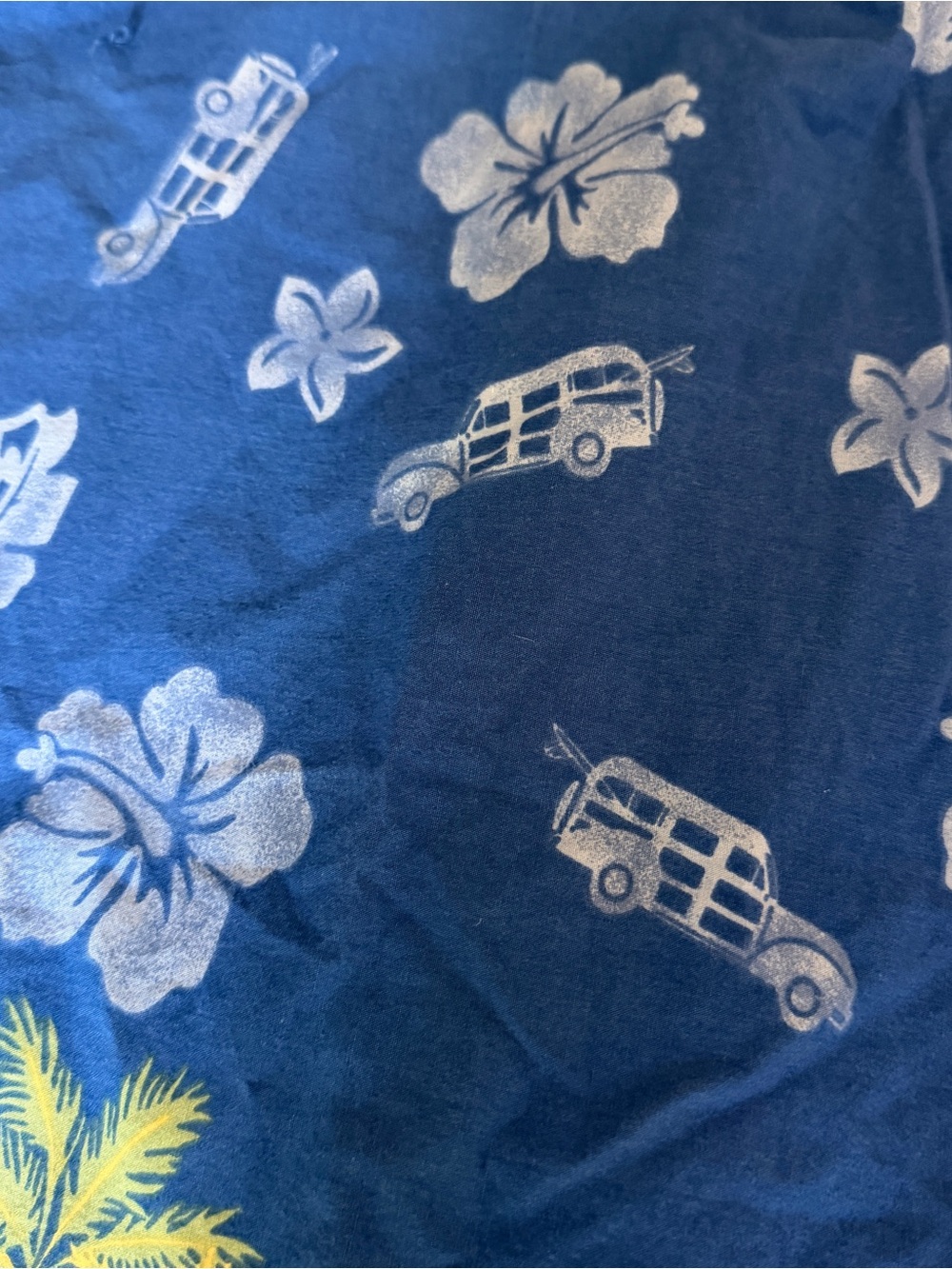 Woody’s Longboards Hawaiian Shirt Men’s XL Blue Surf Hula Woodie Wagon Aloha - Picture 2 of 7